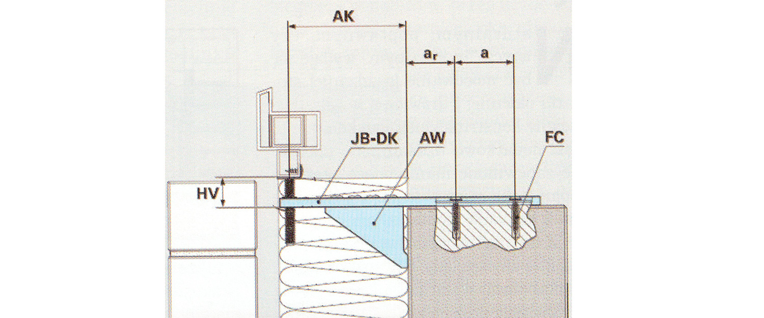 Rys.5. Montaż stolarki w warstwie docieplenia w ścianach z: Bloczków silikatowych pełnych, betonu i betonu komórkowego